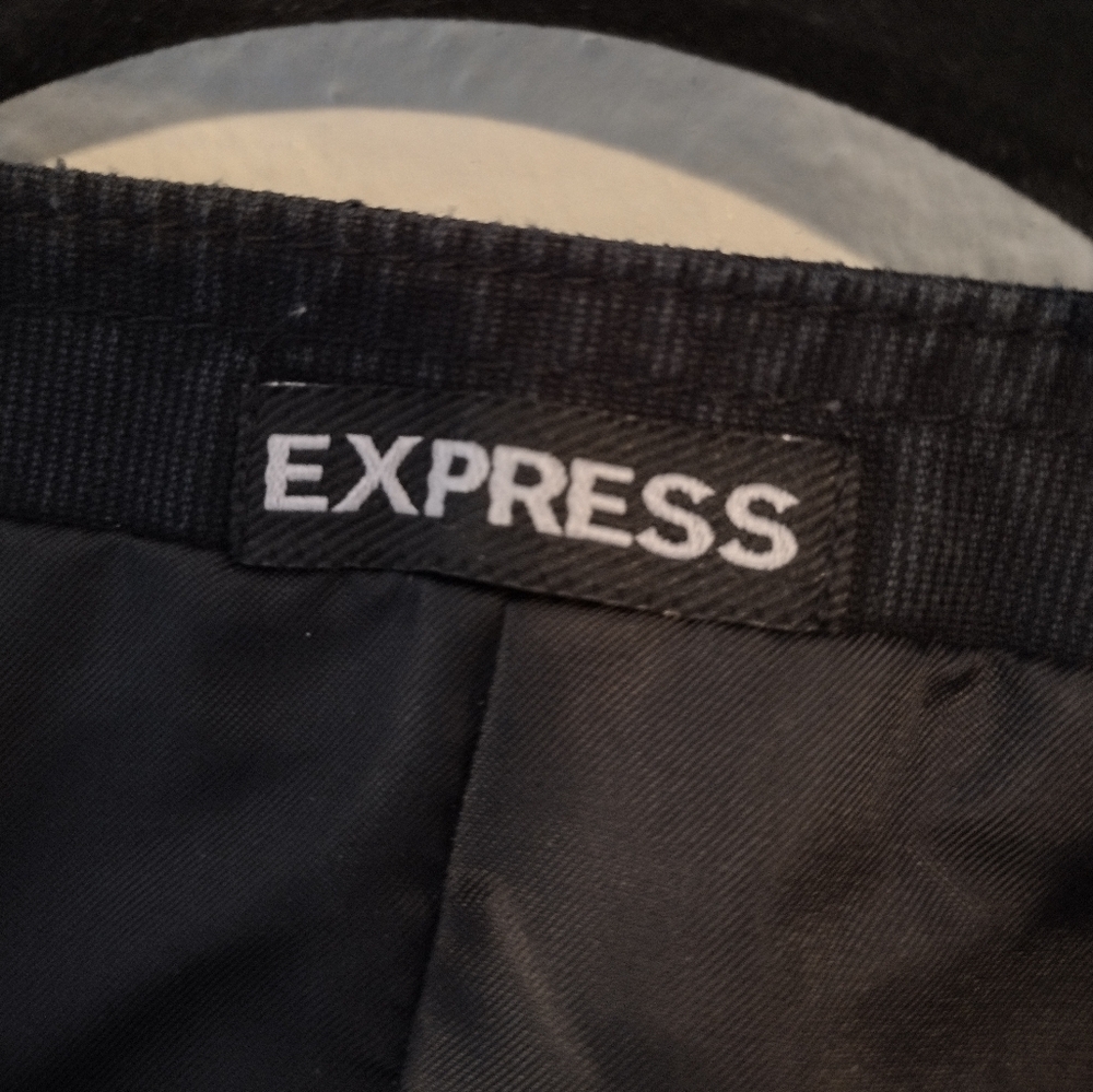 Express Black Jean Textured Vest for Suit or Casual Wear